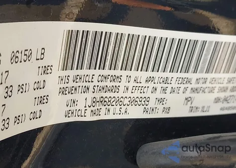 2006 Jeep Grand Cherokee Overland из США, поврежденный, VIN 1J8HR68206C306939